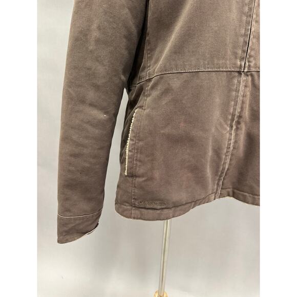 Vintage Dri Duck Roper Brown Canvas Sherpa Lined Coat Women’s Size Large - Picture 7 of 16